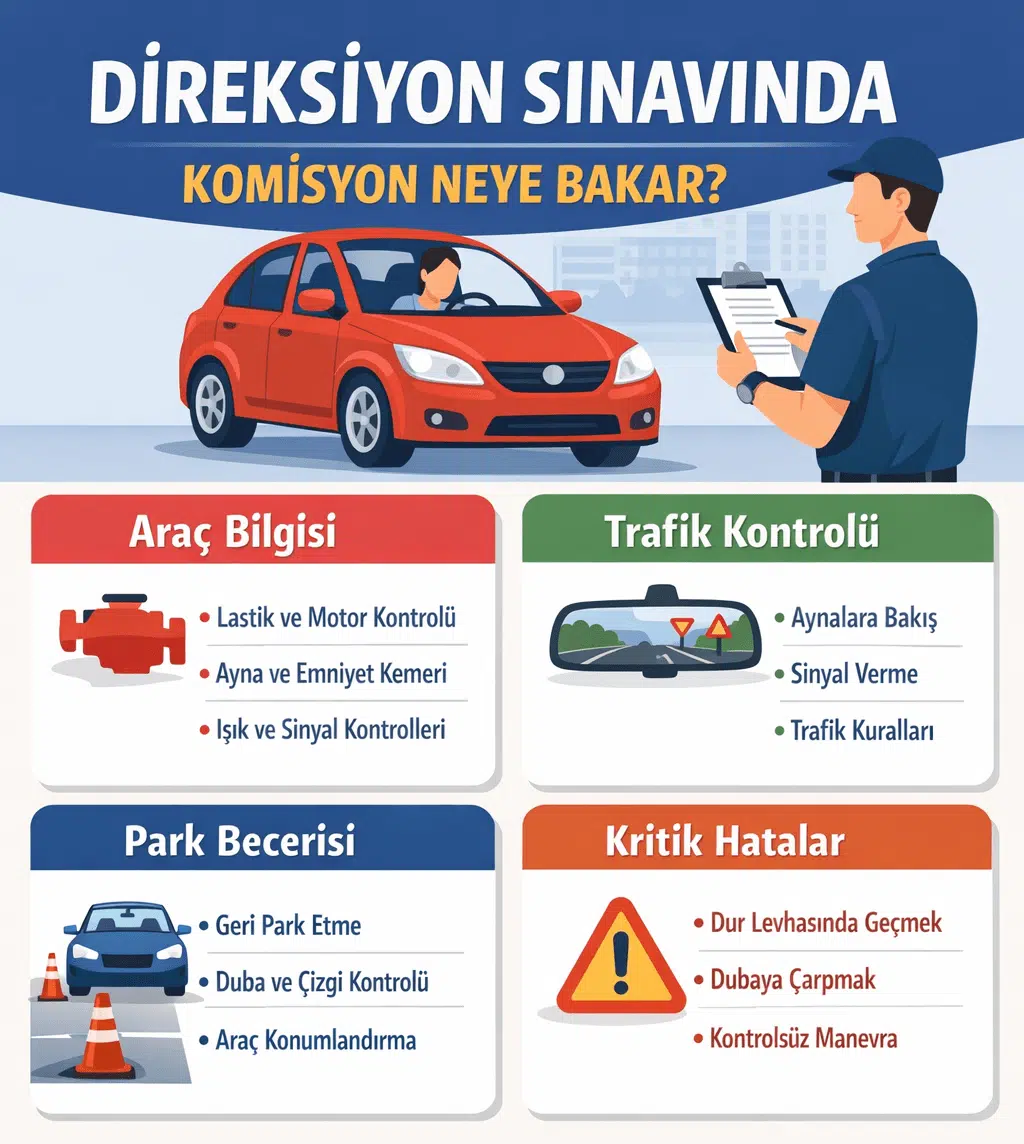 Direksiyon Sınavında Yapılan Hatalar: Adayların En Çok Yaptığı 7 Hata