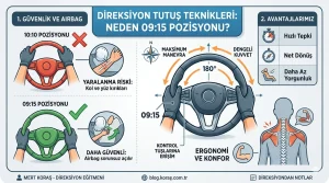 Direksiyon neden 09:15 pozisyonunda tutulur?
